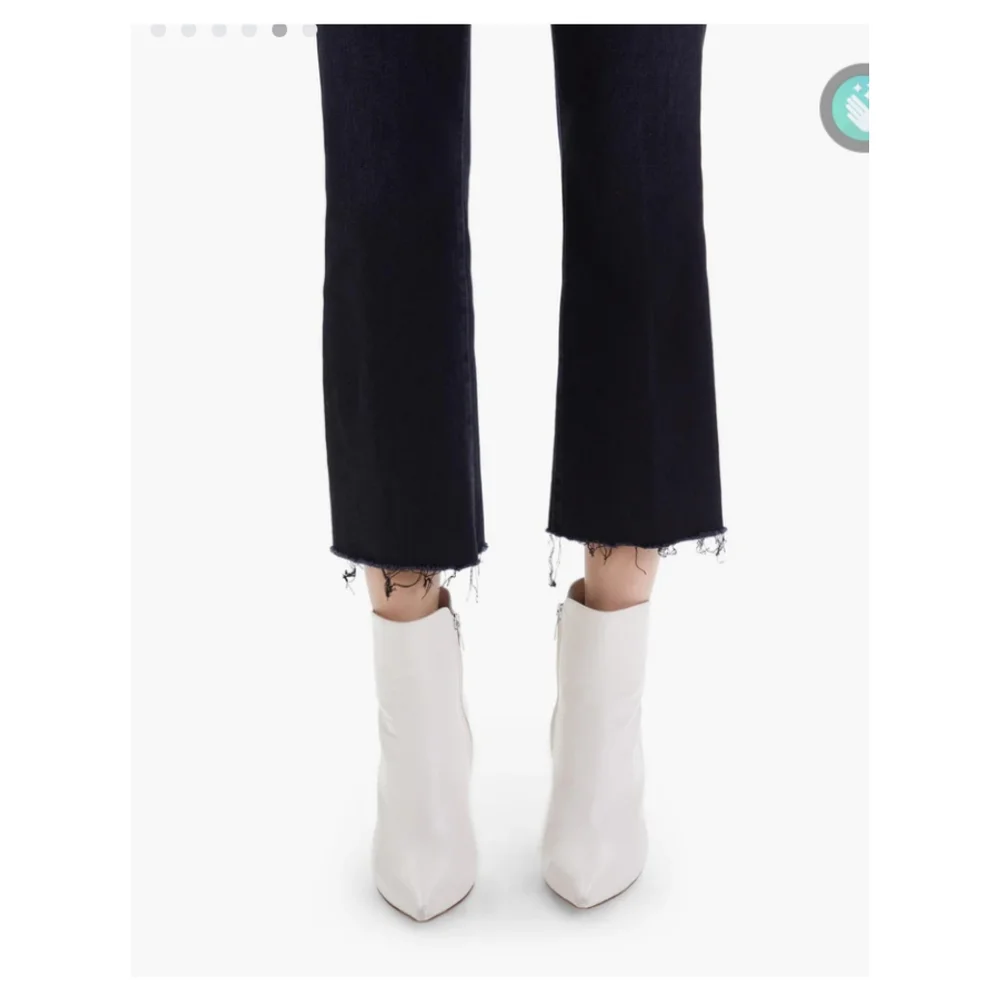 mother the hustler ankle fray encounters at night high rise ankle flare jeans - Picture 6 of 14